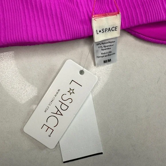 L*Space Ribbed Willow Bikini | Purple Cutout Ring Top & High-Leg Bottom NWT M - Picture 17 of 17